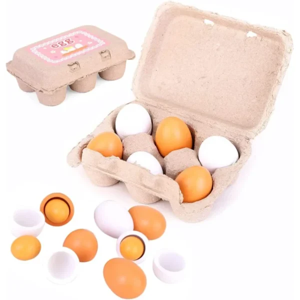 6pcs Wooden Eggs 1