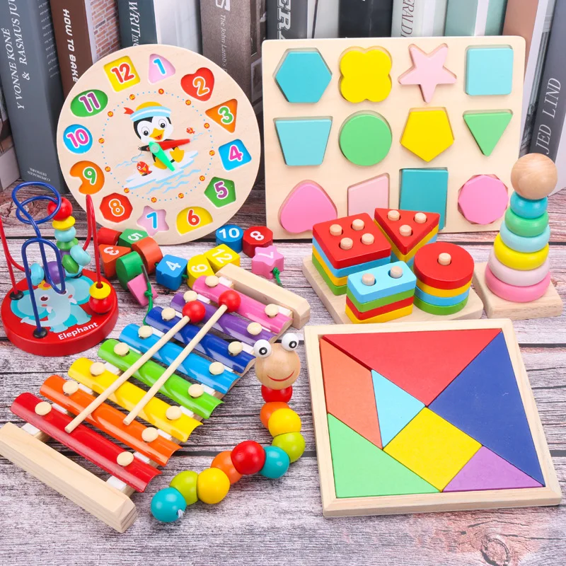 Montessori Wooden 3D Toys 1