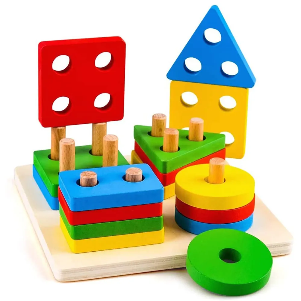 Montessori Sorting and Stacking Toys 1