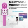 Kids Microphone for Singing, Wireless Bluetooth Karaoke Microphone for Adults, Toys for Boys Girls Gift for Birthday Party 5